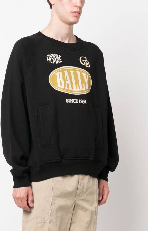 Bally Sweater met logoprint Zwart