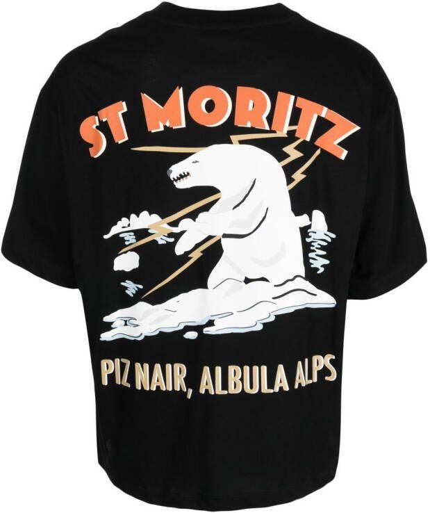 Bally T-shirt met print Zwart