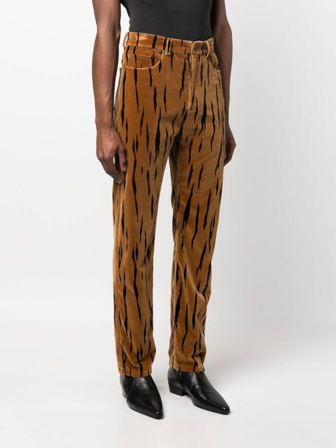 Bally Broek met tijgerprint Bruin