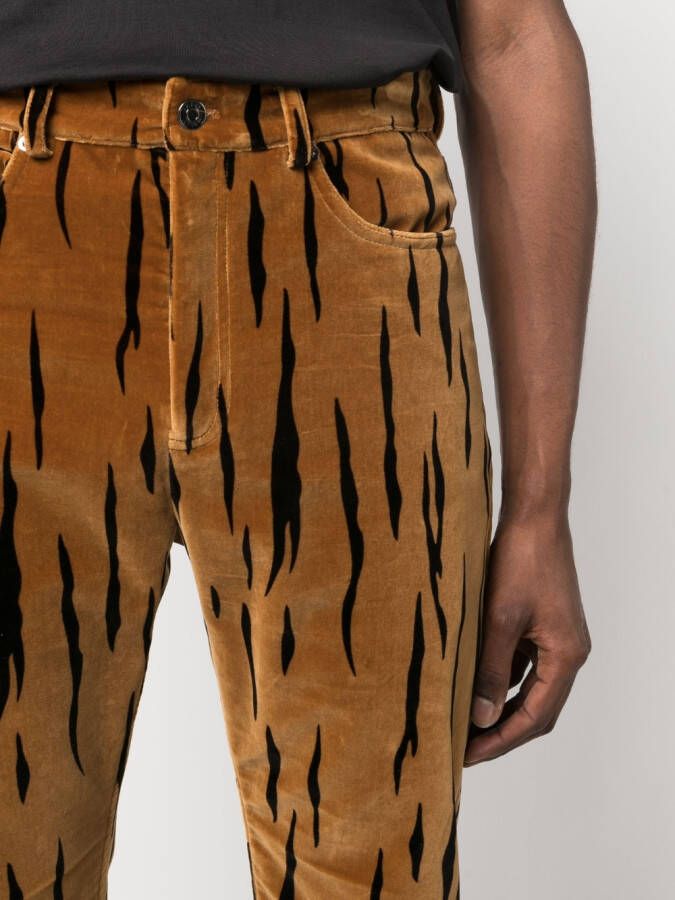 Bally Broek met tijgerprint Bruin