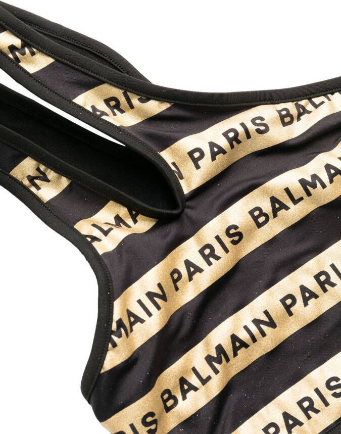 Balmain Asymmetrische bikinitop Zwart