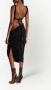 Balmain Lange gedrapeerde jerseyjurk Black Dames - Thumbnail 3