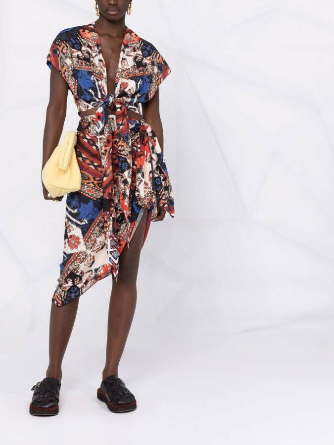 Balmain Asymmetrische rok Zwart