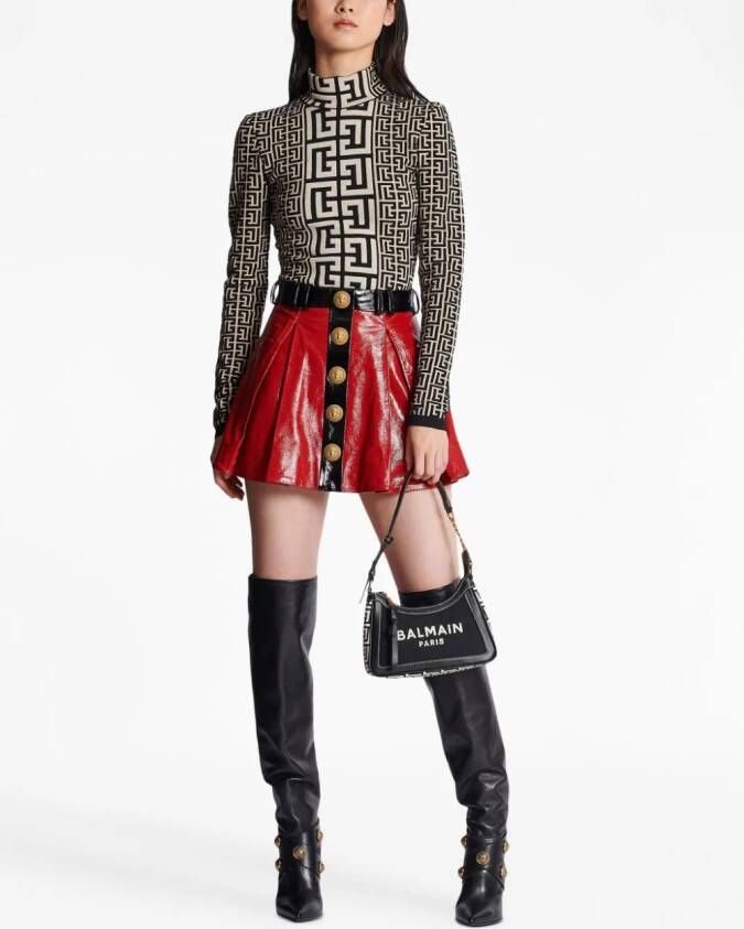 Balmain B-Army schoudertas Zwart