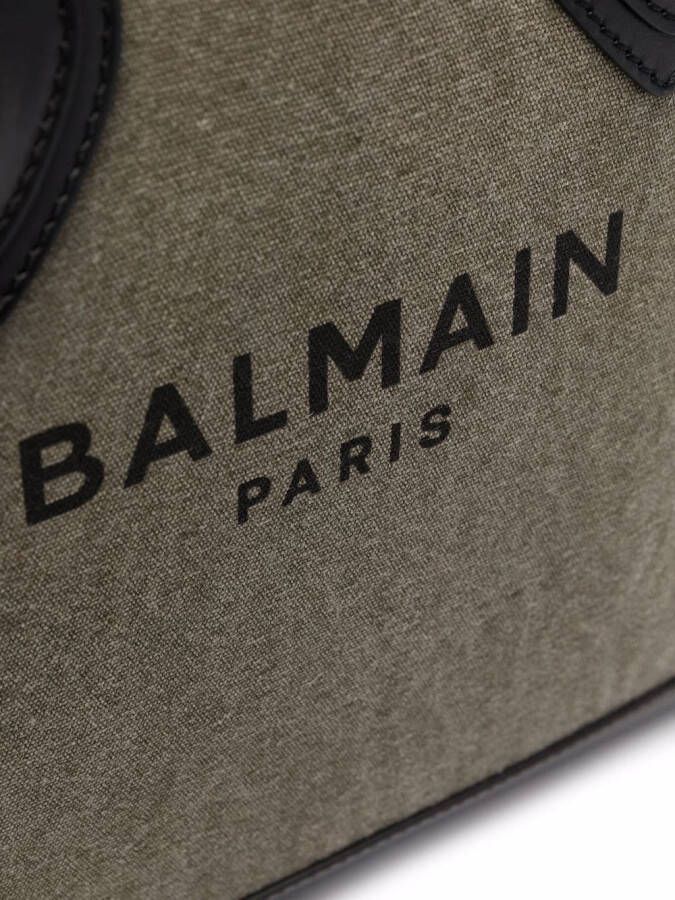 Balmain B-Army shopper met logo Groen