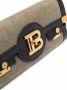 Balmain Canvas B-Buzz 23 clutch bag with leather panels Beige Dames - Thumbnail 8