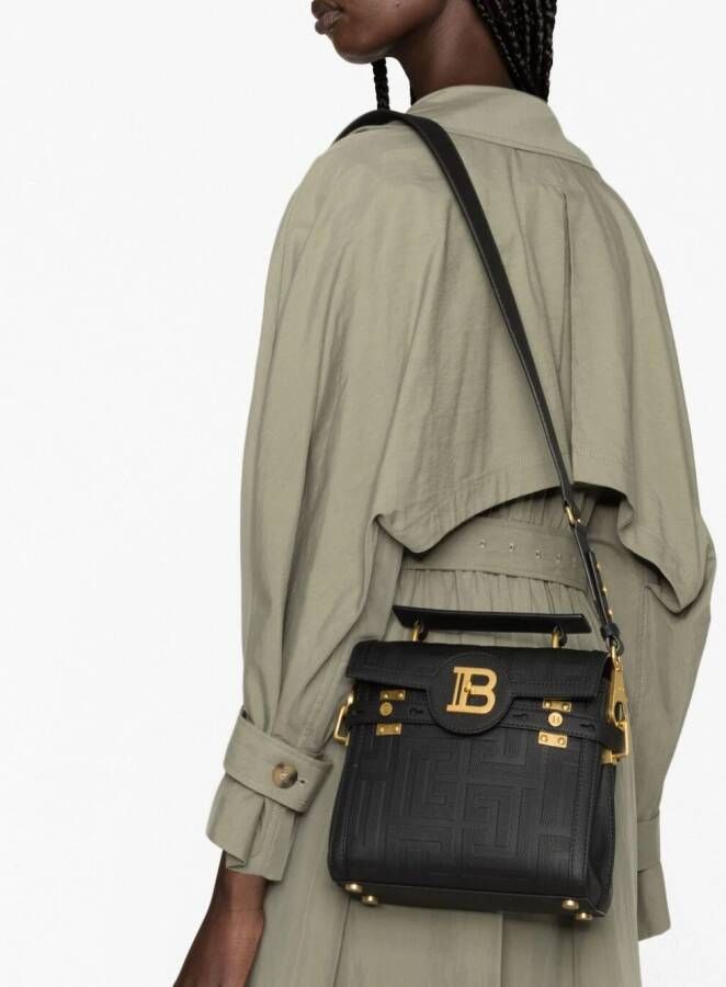 Balmain B-Buzz 23 leren shopper Zwart