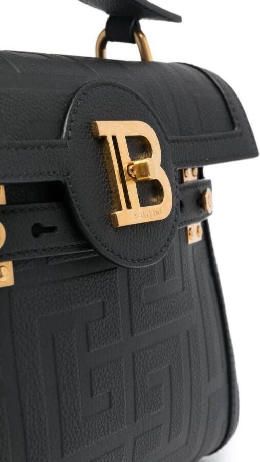 Balmain B-Buzz 23 leren shopper Zwart
