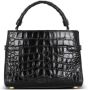 Balmain B-Buzz 22 top-handle tas in krokodillenprint leer Black Dames - Thumbnail 4