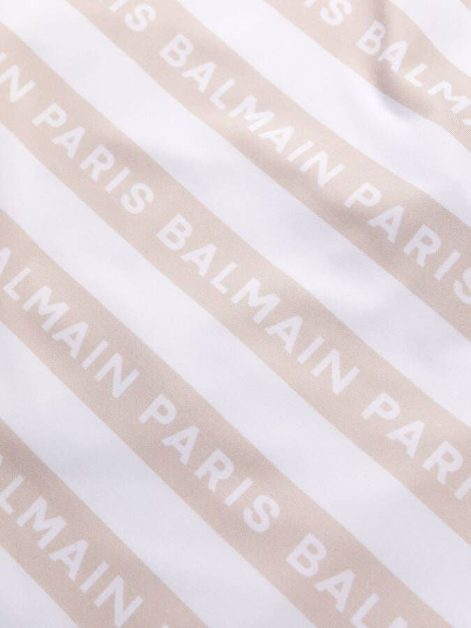 Balmain Badpak met logoprint Wit