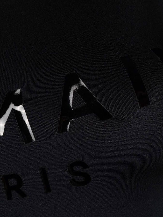 Balmain Badpak met tonale logoprint Zwart