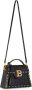 Balmain B-Buzz Dynasty tas in krokodillenprint leer Black Dames - Thumbnail 4