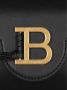 Balmain Zwarte Leren Mini Handtas met Gouden B Monogram Black Dames - Thumbnail 4