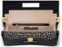 Balmain Oversized bicolor jacquard 1945 Heritage clutch tas Black Dames - Thumbnail 5