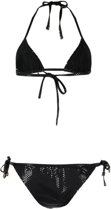 Balmain Bikini met metallic-effect Zwart