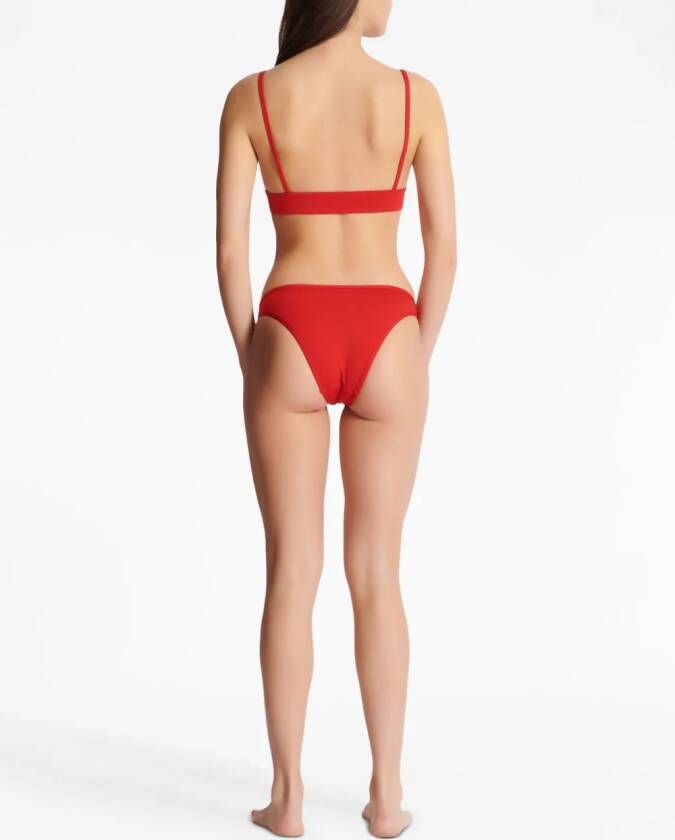 Balmain Bikini verfraaid met logo Rood