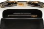 Balmain Blaze bag in smooth two-tone leather Zwart Dames - Thumbnail 5
