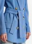 Balmain Crepe jacket with shawl collar Blauw Dames - Thumbnail 6