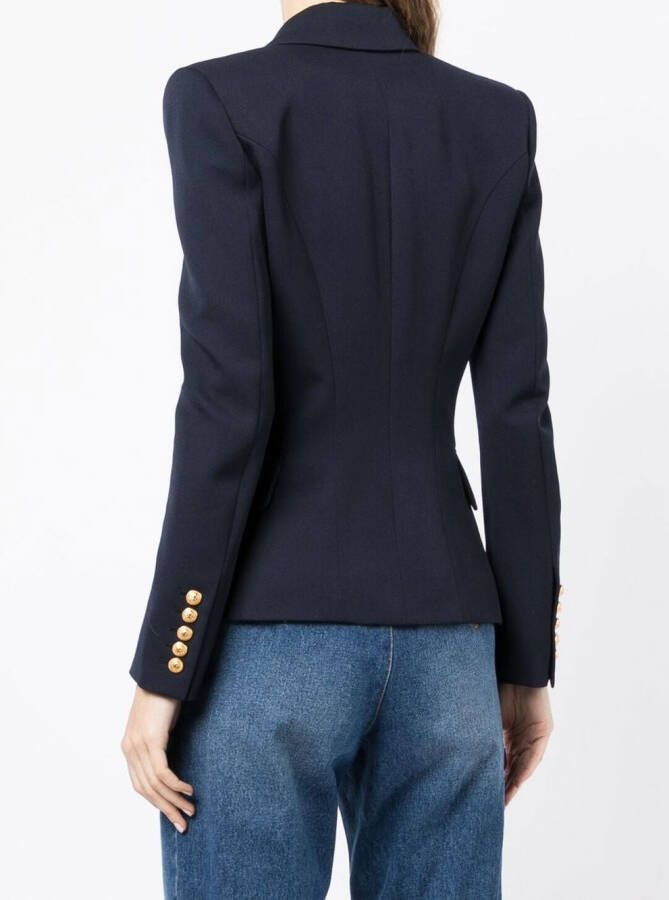 Balmain Blazer met dubbele rij knopen Blauw