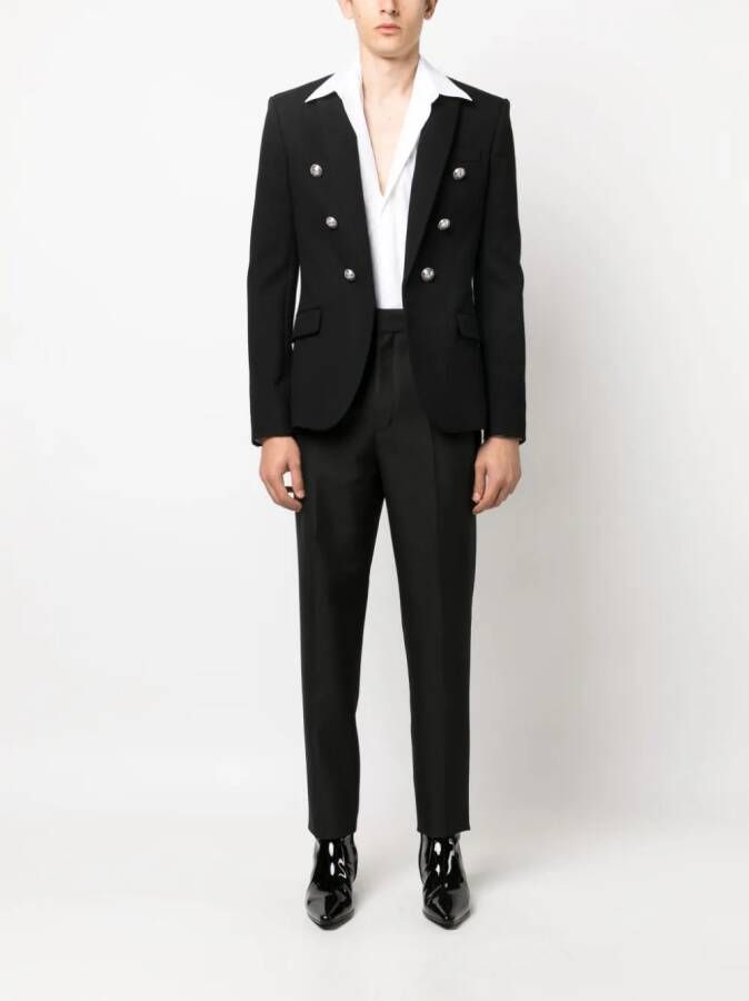 Balmain Blazer met open voorkant Zwart