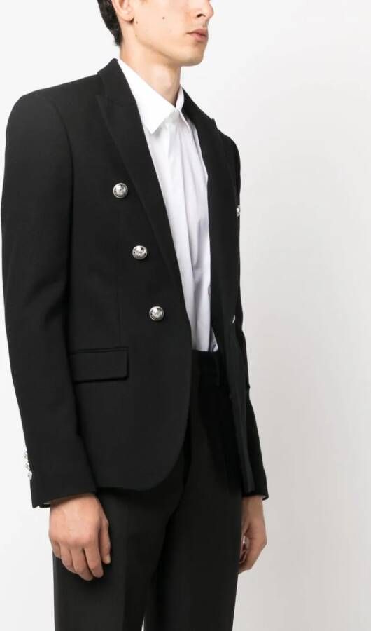Balmain Blazer met open voorkant Zwart