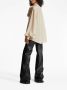 Balmain Geometrisch Print Zijden Blouse met Strik Beige Dames - Thumbnail 4