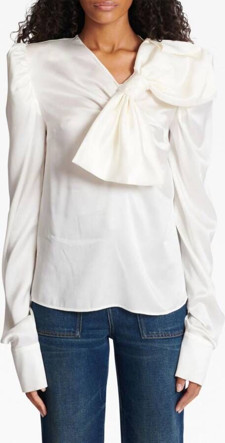 Balmain Blouse met strikdetail Wit