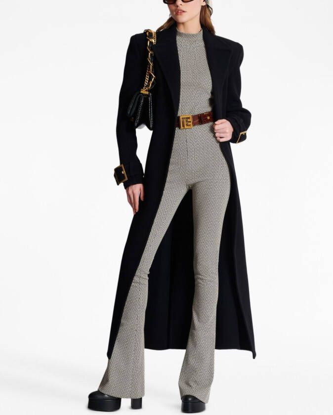 Balmain Broek met jacquard Zwart