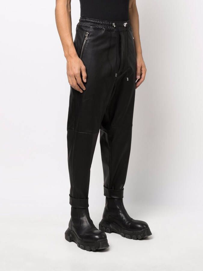 Balmain Broek met verlaagd kruis Zwart