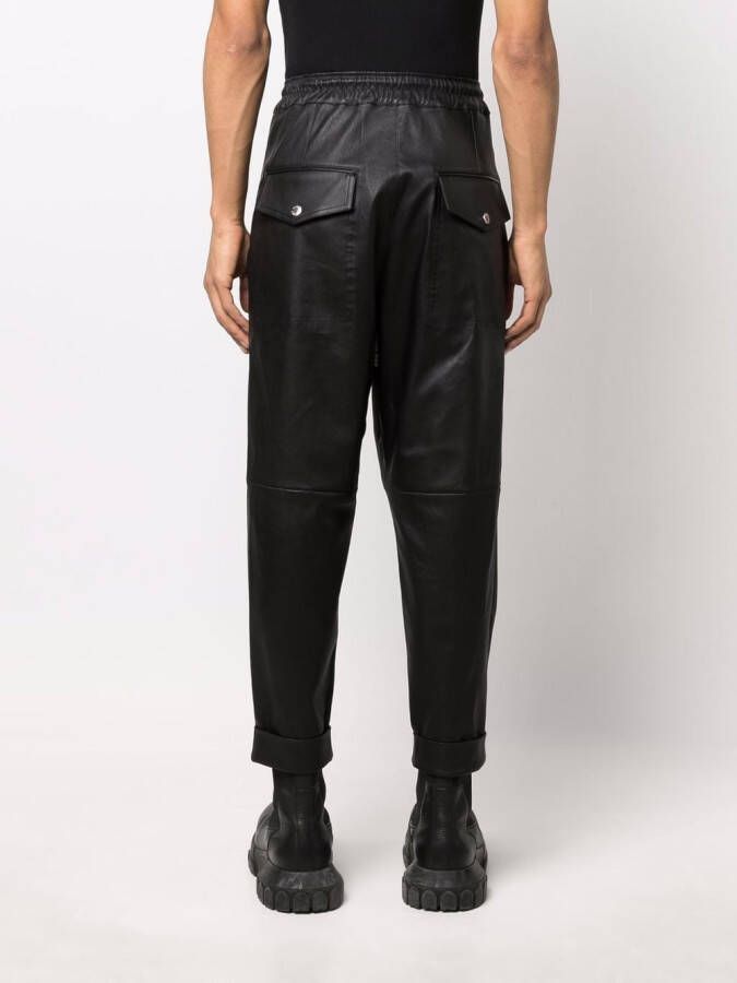 Balmain Broek met verlaagd kruis Zwart