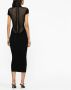 Balmain Mini-jurk verfraaid met knoop Zwart - Thumbnail 3