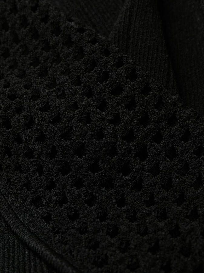 Balmain Mini-jurk verfraaid met knoop Zwart