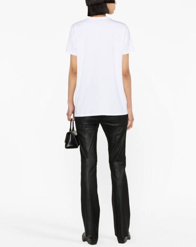 Balmain T-shirt verfraaid met knoop Wit
