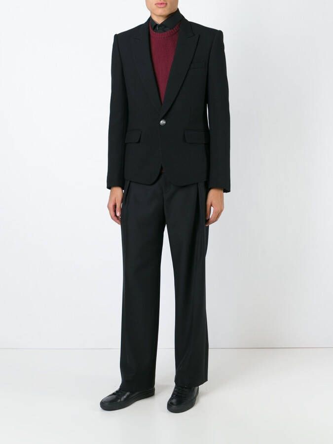 Balmain classic formal blazer Zwart