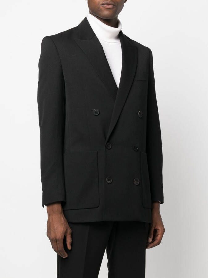 Balmain Colbert met dubbele rij knopen Zwart