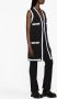 Balmain Contrasterendste Vest met V-hals Zwart - Thumbnail 4