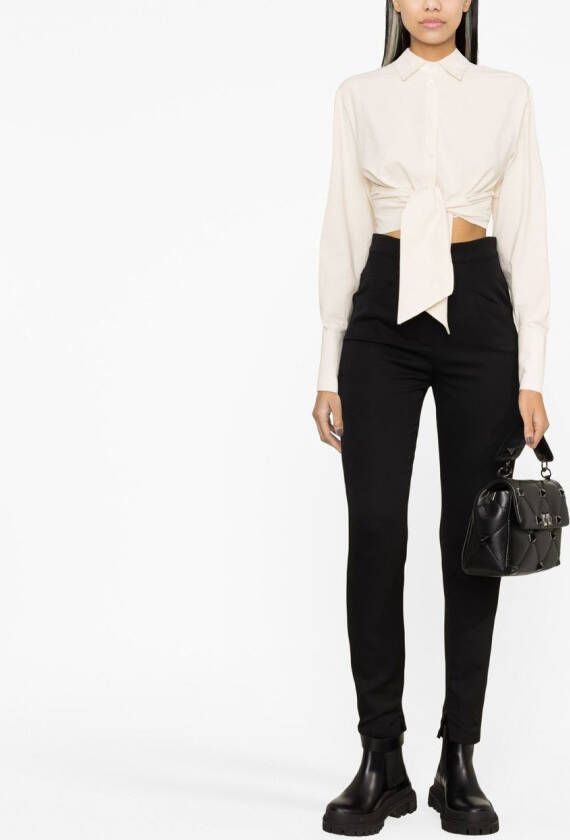 Balmain Cropped shirt Beige
