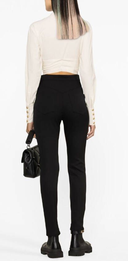 Balmain Cropped shirt Beige