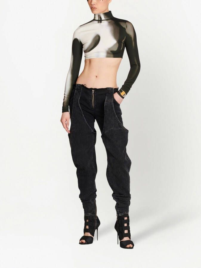 Balmain Cropped top Wit