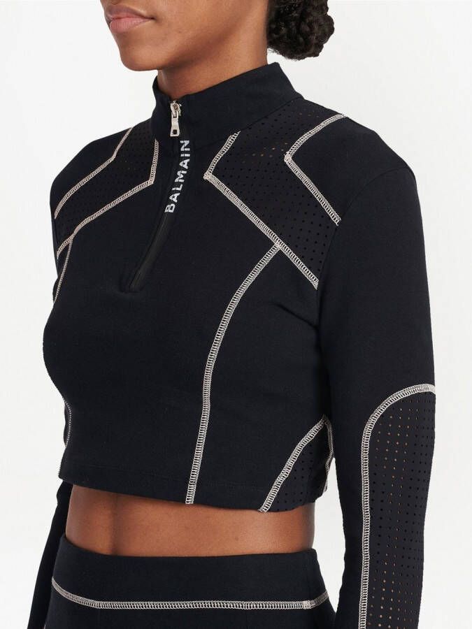 Balmain Cropped top Zwart