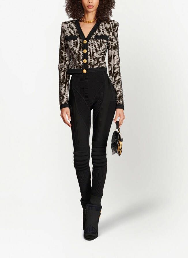 Balmain Cropped vest Zwart