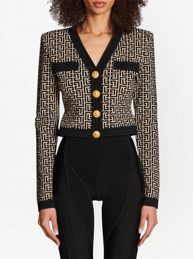 Balmain Cropped vest Zwart