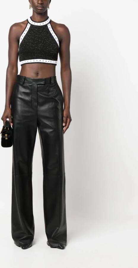 Balmain Top met uitgesneden detail Zwart