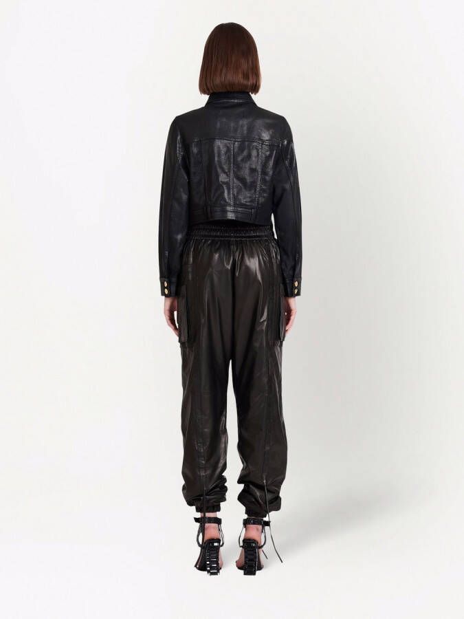 Balmain Denim jack Zwart