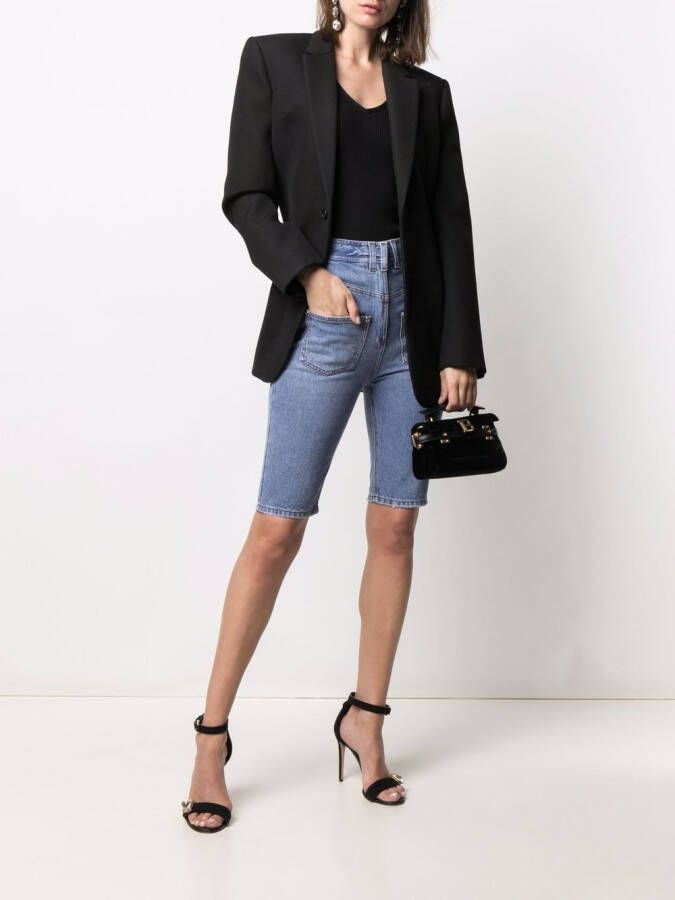 Balmain Denim shorts Blauw