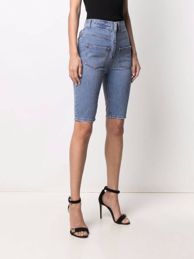 Balmain Denim shorts Blauw