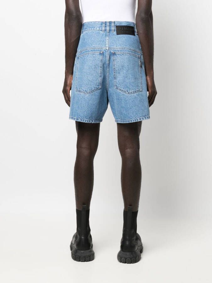 Balmain Denim shorts Blauw