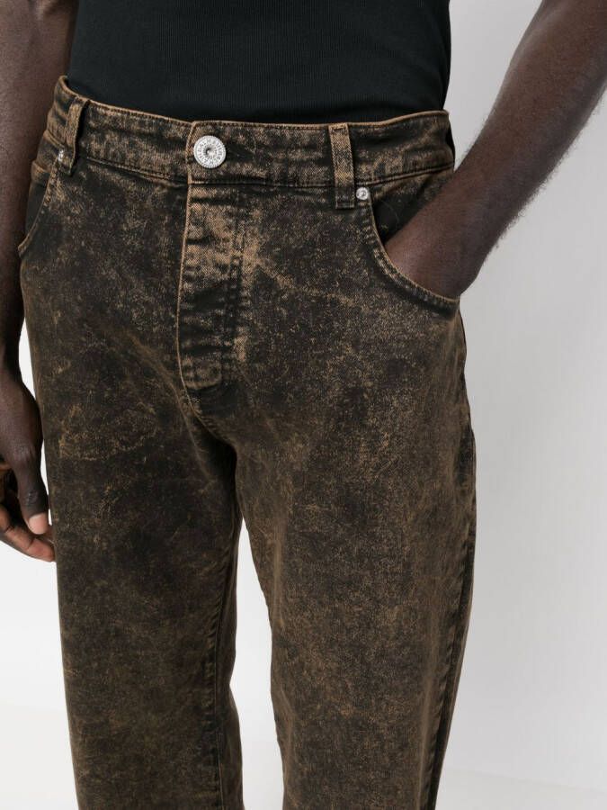 Balmain Gerafelde jeans Zwart