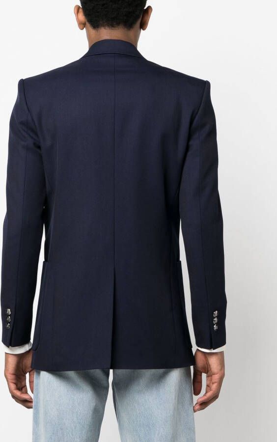 Balmain Blazer met dubbele rij knopen Blauw