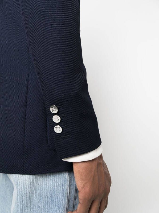 Balmain Blazer met dubbele rij knopen Blauw